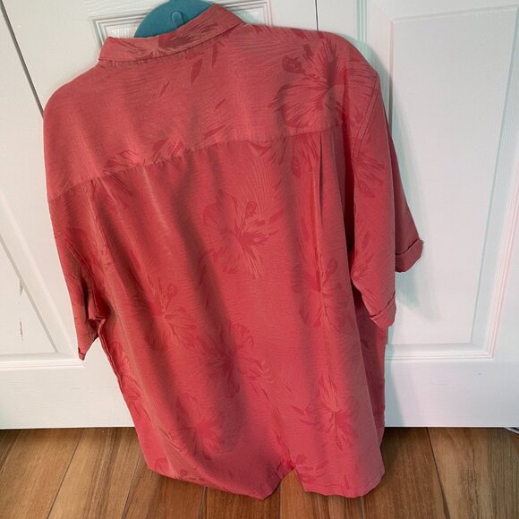 Men's Cubavera Coral Button Down Shirt Size XL - Picture 4 of 6